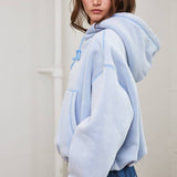 Fleece Pocket Bubble Hoodie