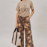 Vintage Botanical High-Rise Wide Leg Denim