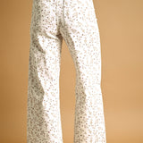 P4663ST   FLORAL PRINT STRETCHED PANTS