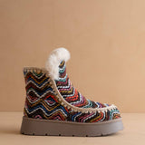 The Joyce | Multi Shearling Trim Platform Boot