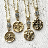 Coin Medallion Charm Necklace