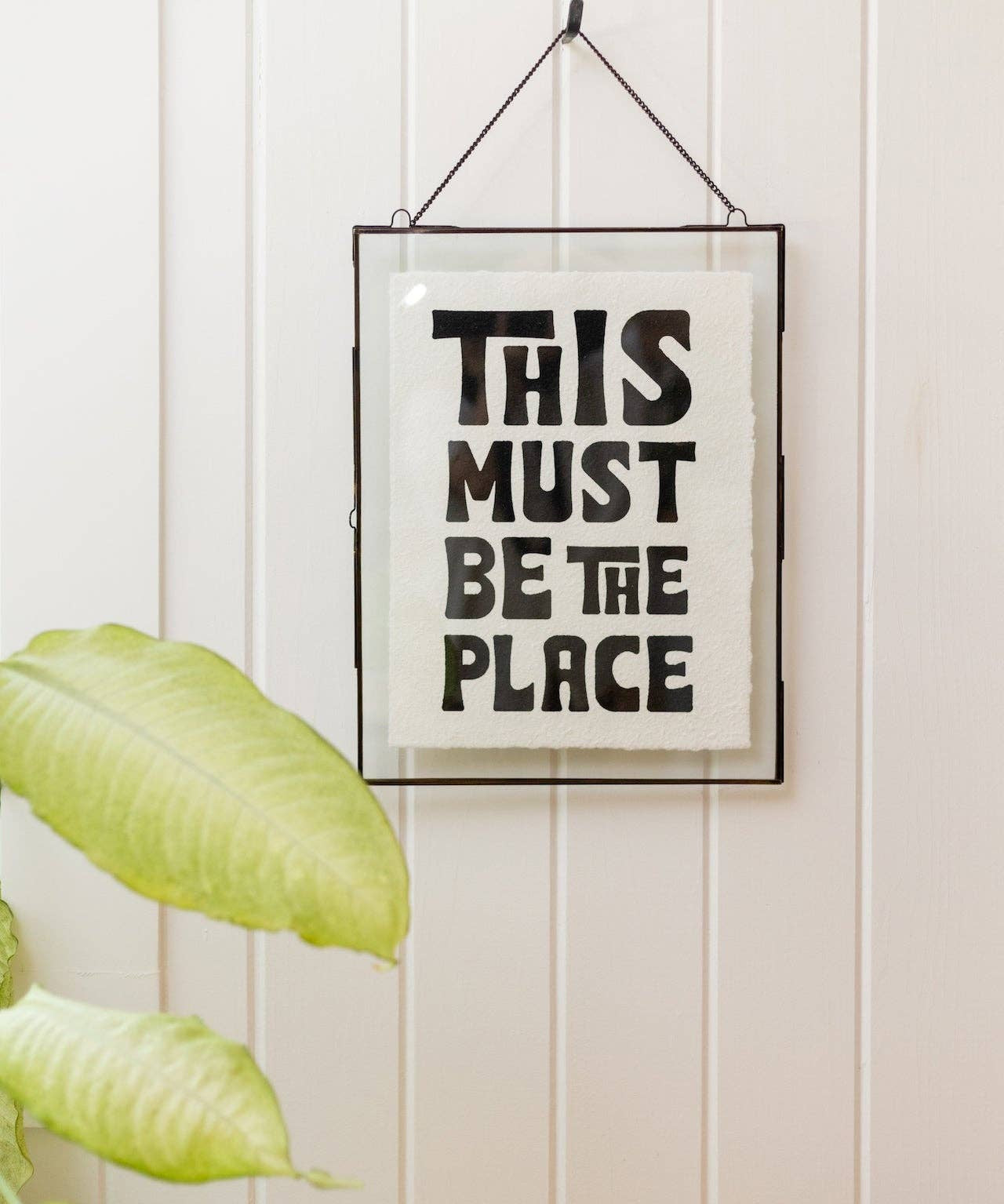 "This Must Be The Place" Handmade Paper Print