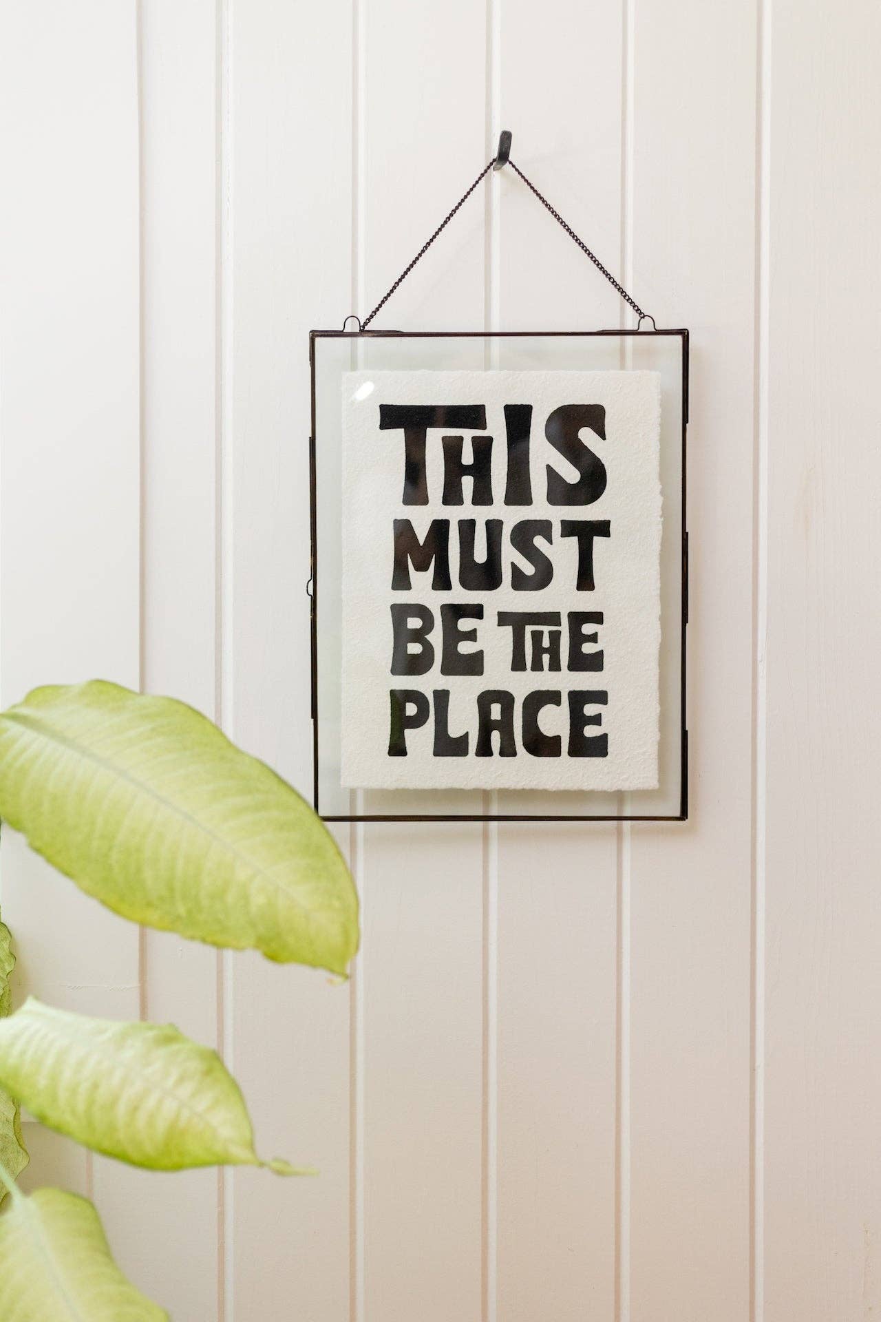 "This Must Be The Place" Handmade Paper Print