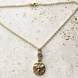 Coin Medallion Charm Necklace