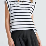 Round neck cami base tank top loose basic vest