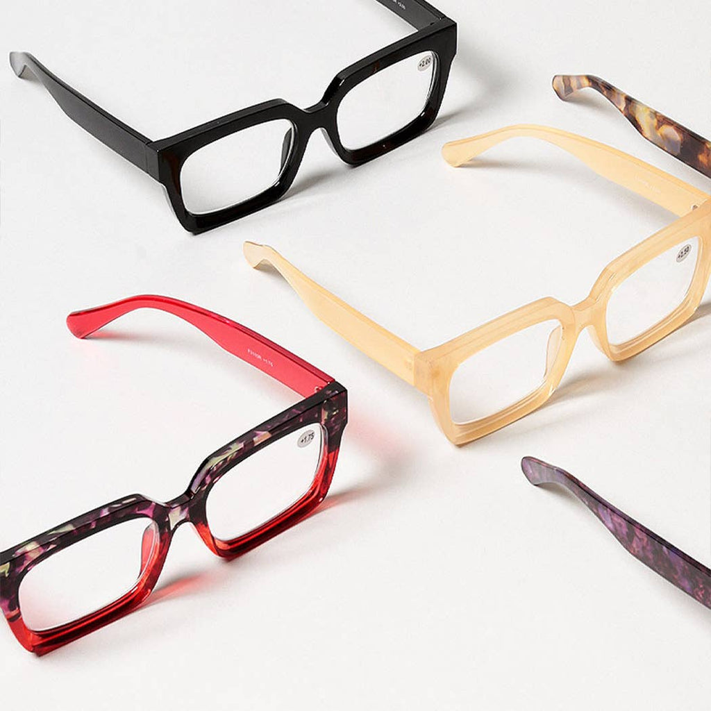 Bold Square Frame Reading Glasses