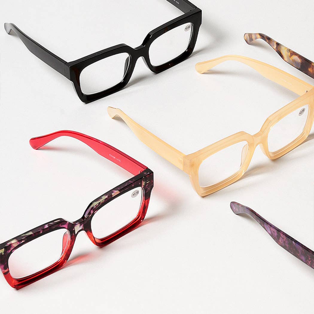Bold Square Frame Reading Glasses
