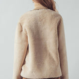 Plush Faux Shearling Jacket – Boxy Relaxed Fit