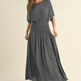 Smocked Waist Maxi Dress
