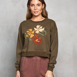 4783-MAT French Terry Applique Sweatshirt