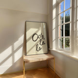 Ooh La La Handwritten Poster