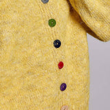 Chic Collar Button Knit Cardigan Cozy Oversized Sweater SALE