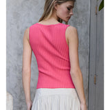 Sleeveless button top
