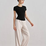 Sculpting Crew Neck Active Top