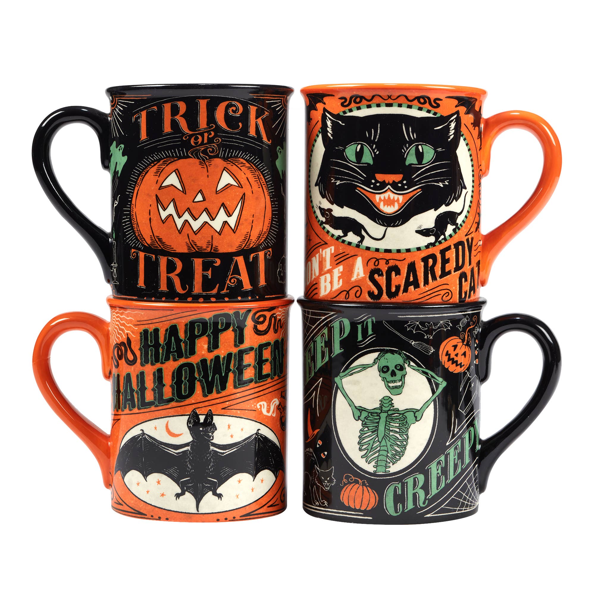 Scaredy Cat Halloween Mug 18oz