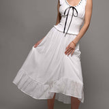 Smocked Ruffle Dotted Dress