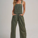 VINTAGE LEOPARD OVERALL JUMPSUIT WITH BARREL LEG SILHOUETTE
