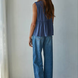 L9117 | Knit Rayon Spandex Jersey Round Neck Sleeveless Top