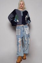 Cut & Sew Knit Sweater
