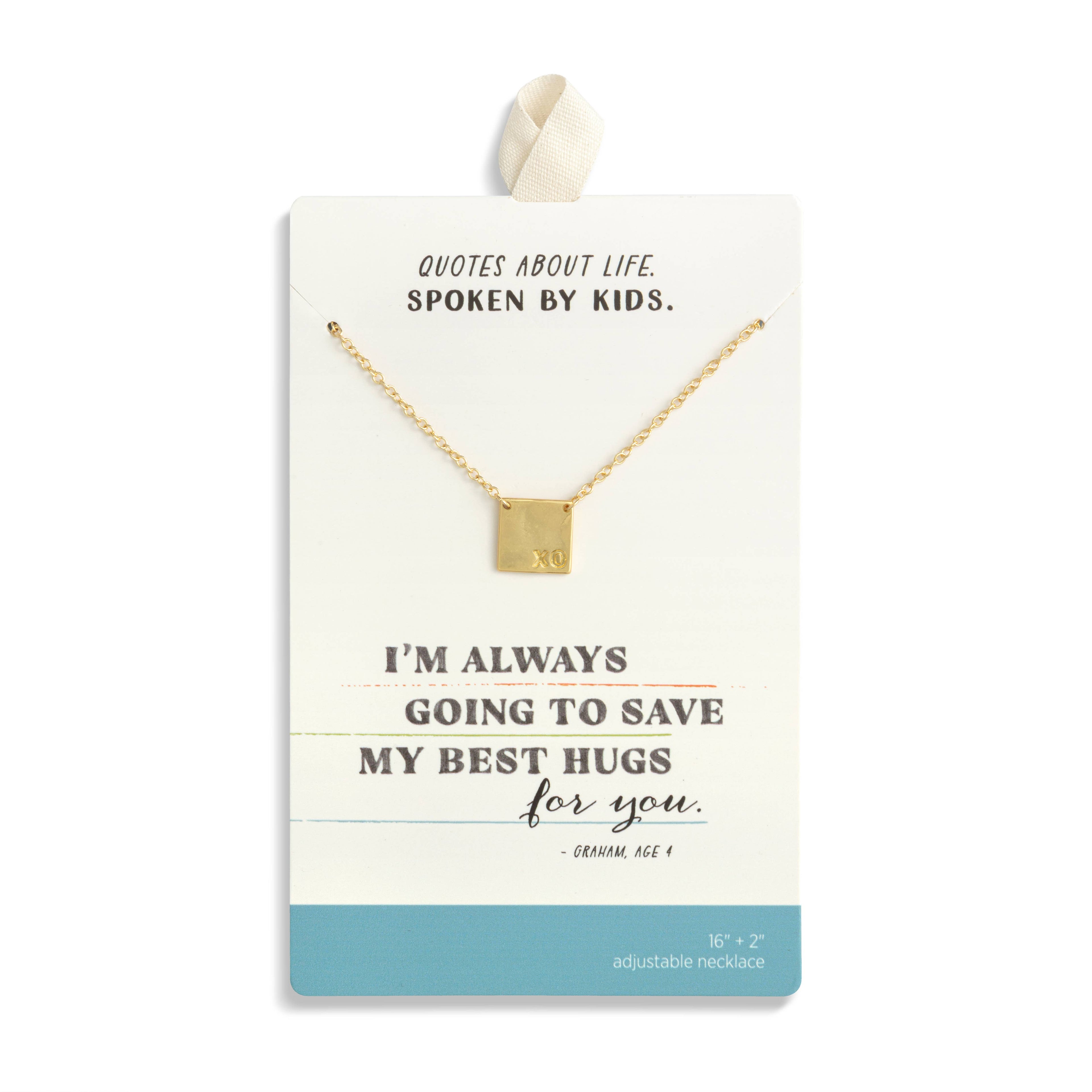 XO Charm Necklace - Gold