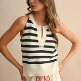 Stitch Detailed Knitted Top
