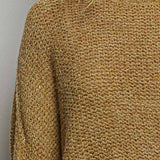 Solid Color Oversized Chunky Knit Pullover Soft Sweater Top