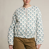 Floral Quilted Zip-Up Jacket - RJ1150