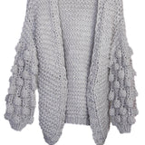 Knit Cardigan with Bauble Sleeves
