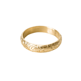 Floral Band Gold Filled