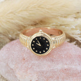 Fashion Time Faux Watch Gold Ring
