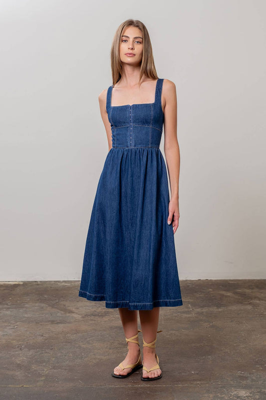 Denim Midi Dress