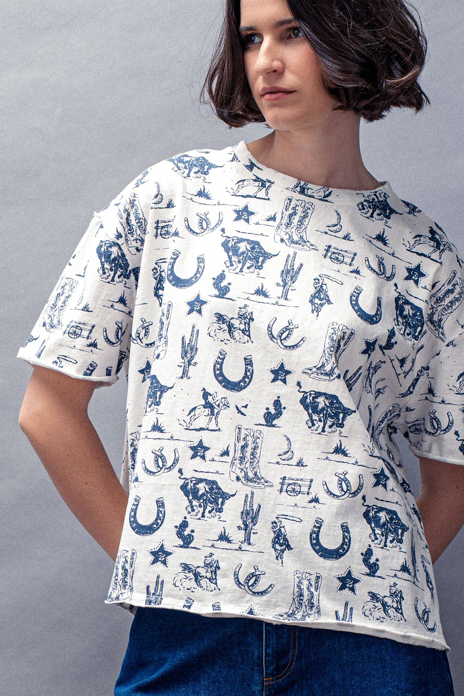 Western Graphic Print Graphic Tee