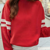 Varsity Striped Sweatshirt