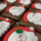 Christmas O’Santa Face🎅Milk Choc Graham Cracker 1PK w/ Bow