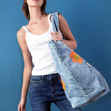 Really Big Denim Tote Bag