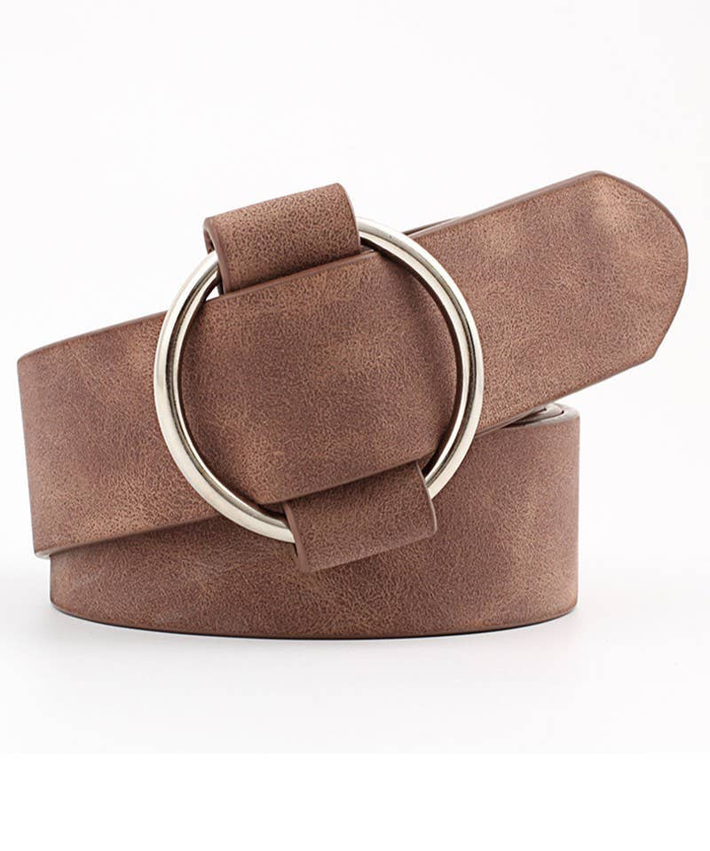 Basic Leatherette Buckle Belt