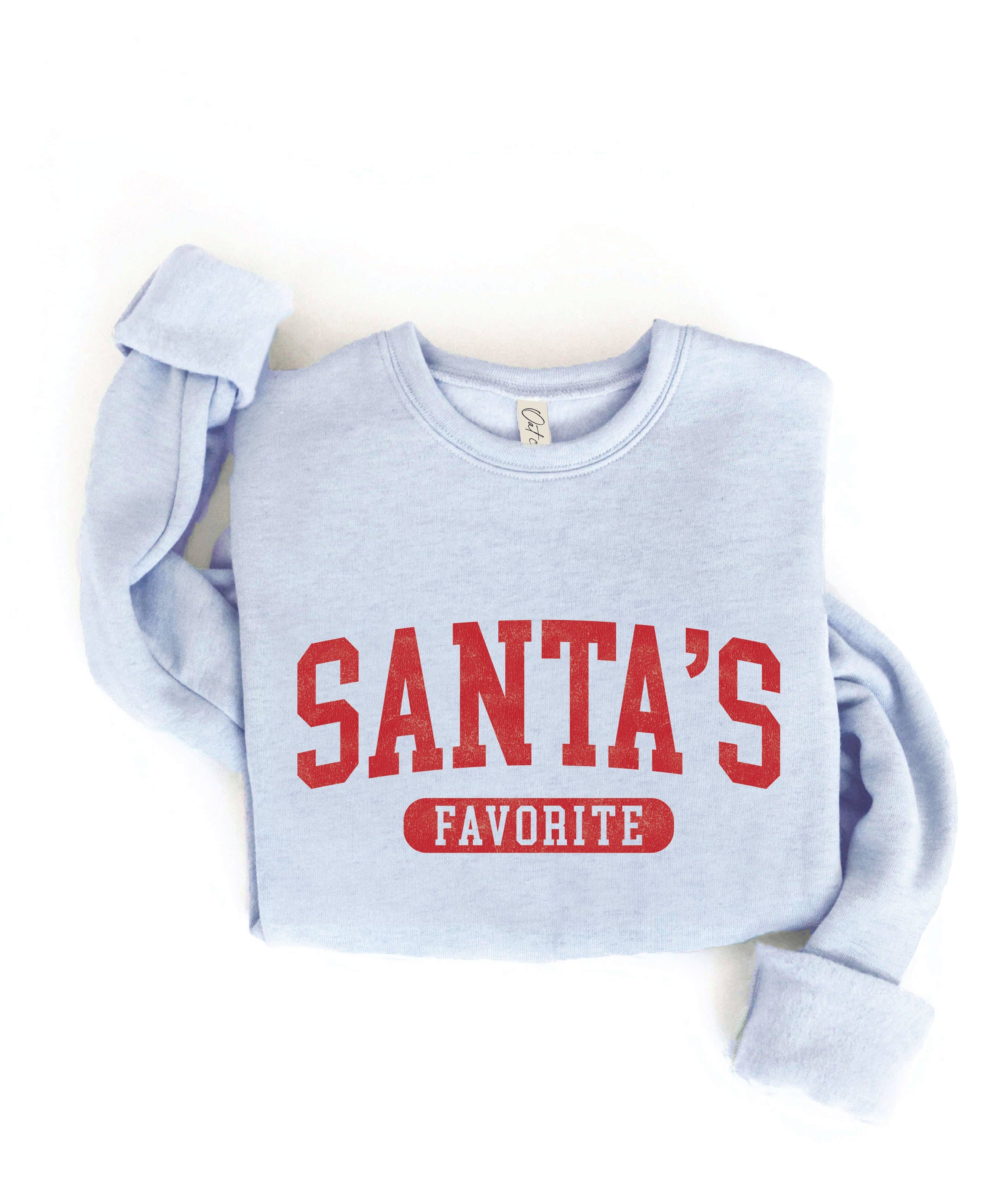 SANTA'S FAVORITE Graphic Sweatshirt