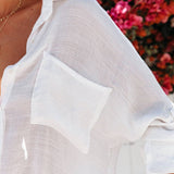 Sheer Button Down