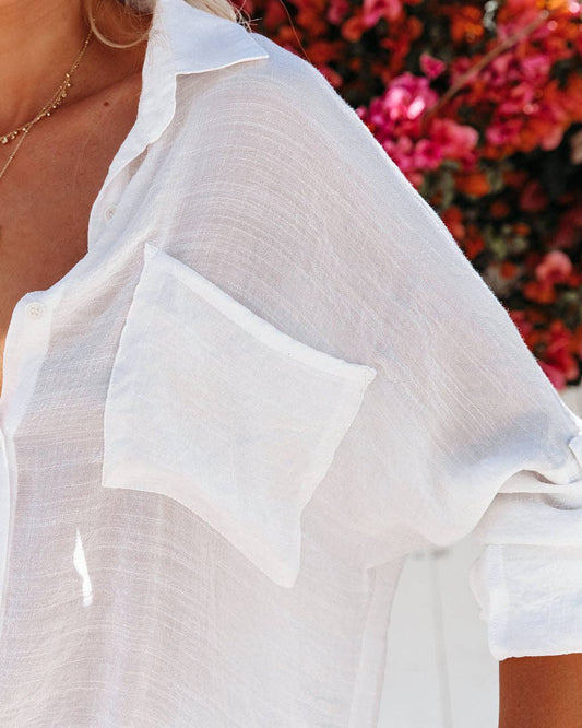 Sheer Button Down