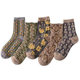 Floral Knit Socks