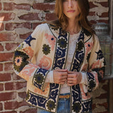 Suzani Embroidered Cotton Floral Jacket