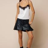 Lace Trim Sequin Cami Top