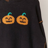 Hooded Halloween Sweater with Jaco O Embroidery
