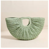 Straw woven bag vacation beach bag retro casual handbag