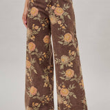 Vintage Botanical High-Rise Wide Leg Denim