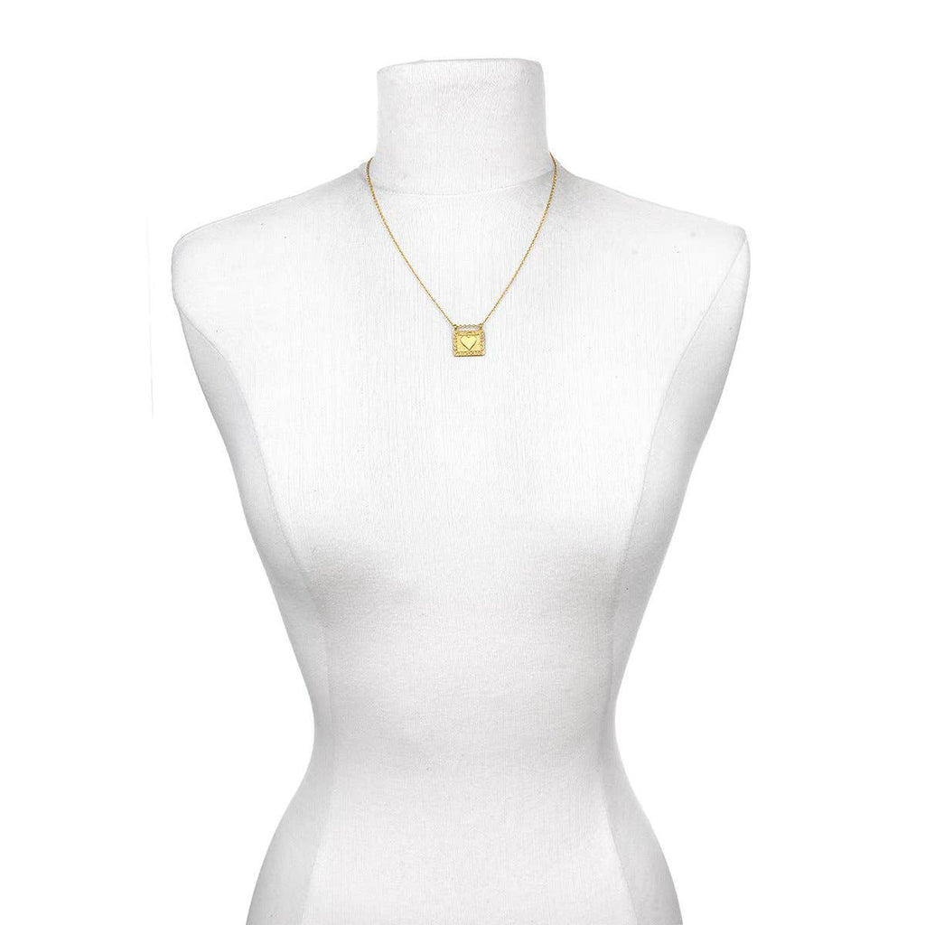 Heart Centered Gold Necklace