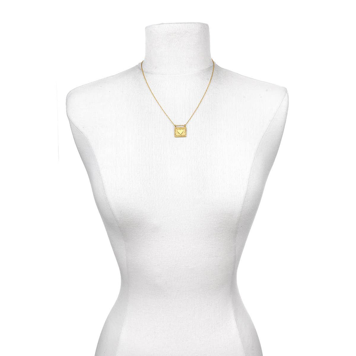 Heart Centered Gold Necklace