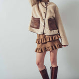 Plush Faux Shearling Jacket – Boxy Relaxed Fit