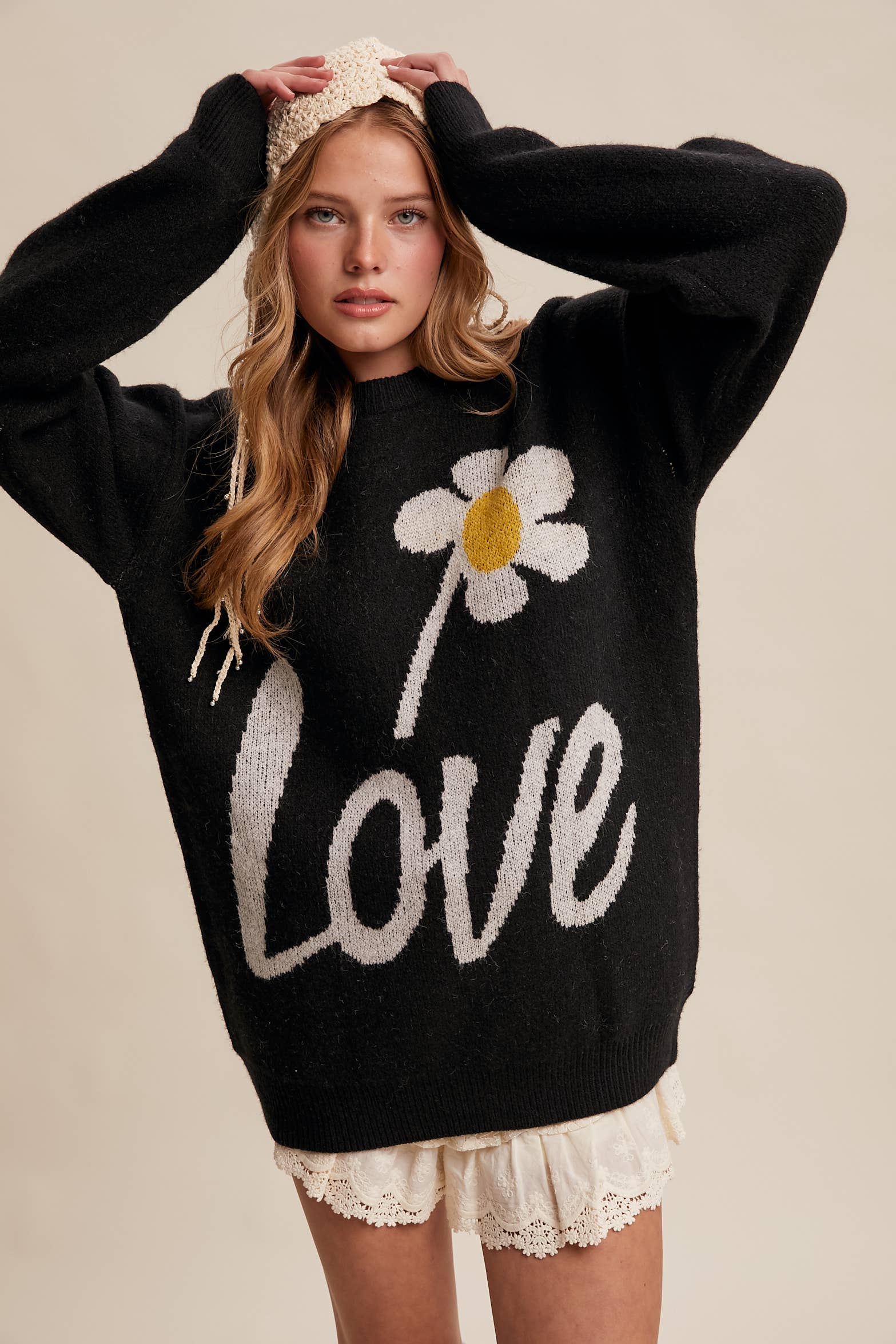 Love Daisy Graphic Sweater