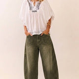The Striped Barrel Carpenter Culottes Pants